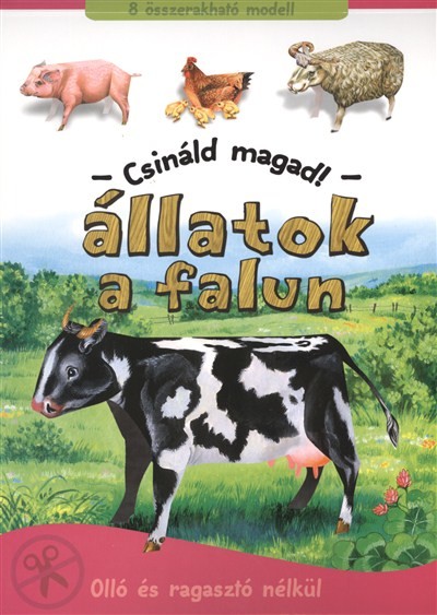 Állatok a falun - Csináld magad! /8 összerakható modell
