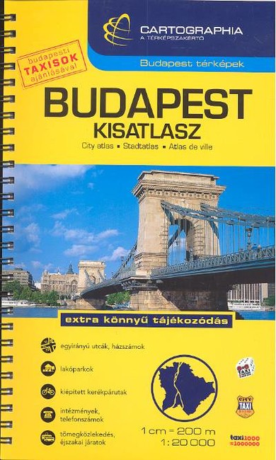 Budapest kisatlasz (1:20 000) /Budapest térképek