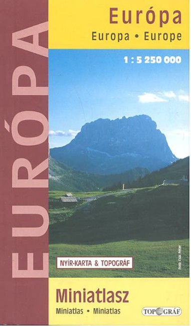 EURÓPA MINIATLASZ /SPIRÁLOS VAGY RAGASZTOTT KÖTÉS