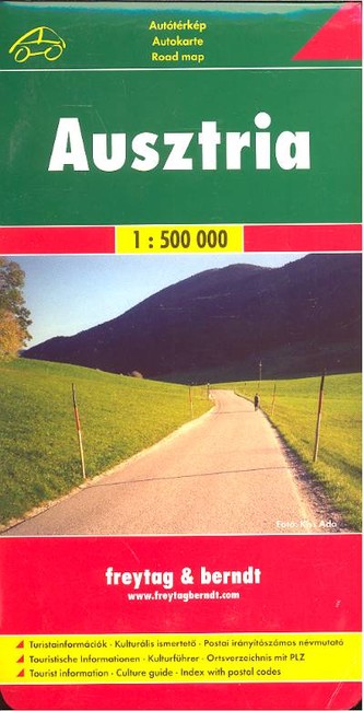 AUSZTRIA AUTÓTÉRKÉP /1:500000 /KEMÉNY
