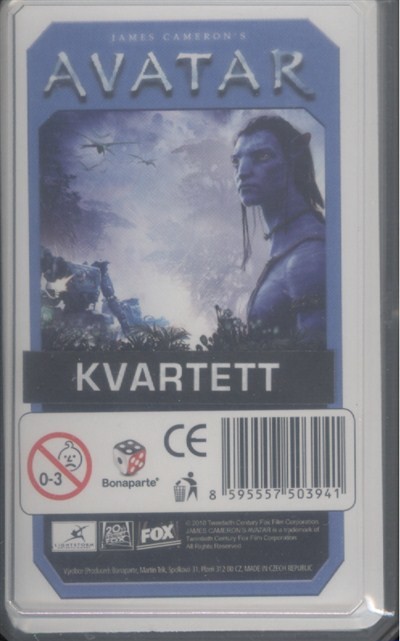 AVATAR KVARTETT KÁRTYA