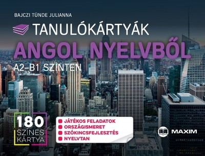 Tanulókártyák angol nyelvből A2-B1 szinten haladóknak