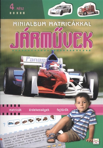 Járművek 4. /Minialbum matricákkal