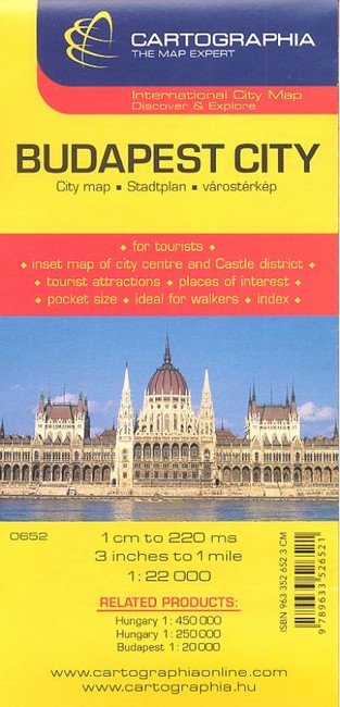 BUDAPEST VÁROSTÉRKÉP (1:22 000) /KÜLFÖLDI VÁROSTÉRKÉP