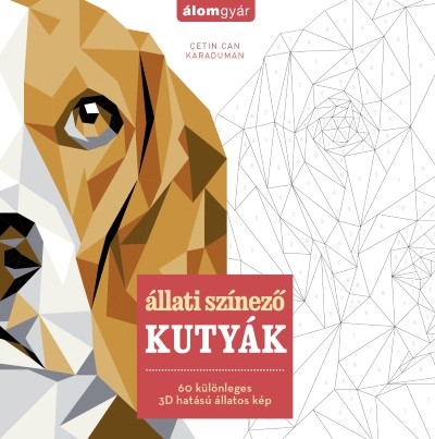 Állati színező - kutyák /60 különleges 3d hatású állatos kép