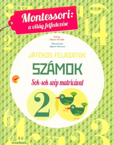 Számok - Montessori foglalkoztató füzet 4-6 éveseknek