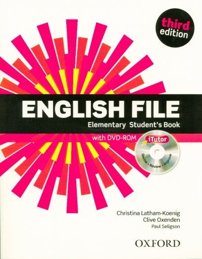 ENGLISH FILE ELEMENTARY STUDENT`S BOOK WITH DVD-ROM /THIRD EDITION