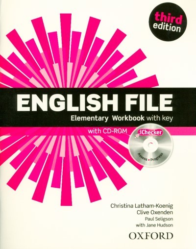 ENGLISH FILE ELEMETARY WORKBOOK WITH KEY - WITH CD-ROM /THIRD EDITION