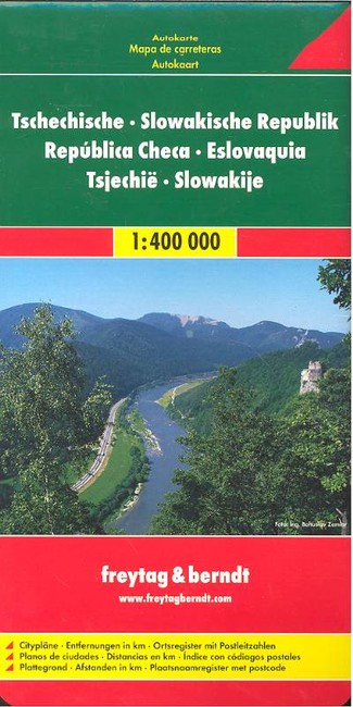 CSEHORSZÁG, SZLOVÁKIA AUTÓTÉRKÉP 1:400 000