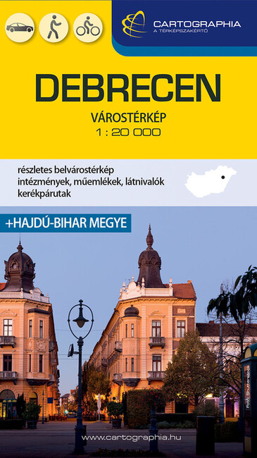 Debrecen várostérkép 1:20e. keményborítós (új kiadás)