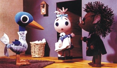 Böbe baba a papírkosárban /Diafilm