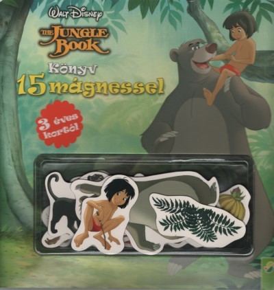 The Jungle Book - A dzsungel könyve: Könyv 15 mágnessel - 3 éves kortól