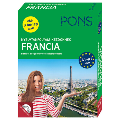 PONS Nyelvtanfolyam kezdőknek FRANCIA (online letölthető hanganyag + extra nyelvtani összefoglaló)