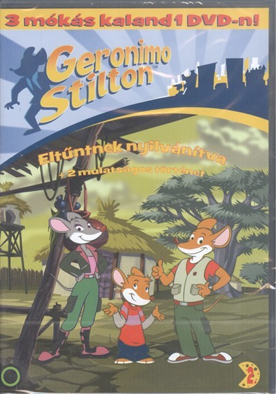  Geronimo Stilton 2. DVD /Eltűntnek nyilvánítva + 2 mulatságos történet 