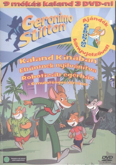 Geronimo Stilton gyűjtődoboz 1. DVD /Kaland kínában, eltűntnek nyilvánítva, robotizált egérház (1-3.