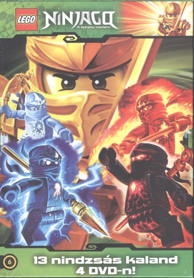 Lego Ninjago gyűjtődoboz 2. DVD /13 nindzsás kaland 4 DVD-n! (5-8.)