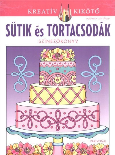 Sütik és tortacsodák /Színezőkönyv 