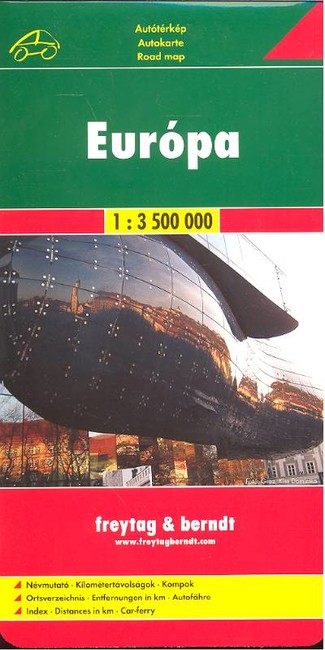 EURÓPA AUTÓTÉRKÉP /1:3500000