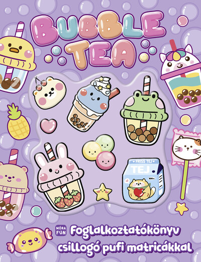 Bubble tea - Foglalkoztatókönyv csillogó pufi matricákkal