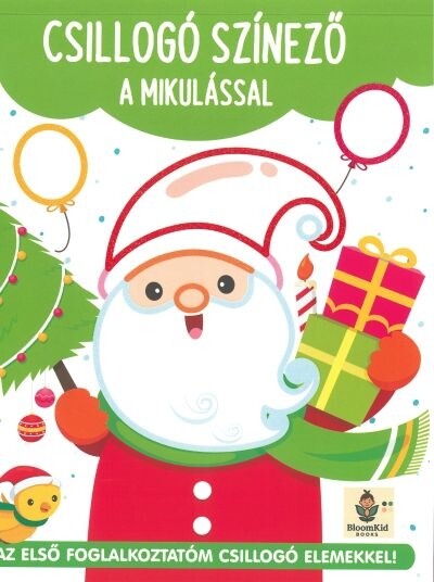 Csillogó színező a Mikulással - Az első foglalkoztatóm csillogó elemekkel §K