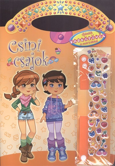 CSINI CSAJOK - NARANCSSÁRGA /AJÁNDÉK KARKÖTŐVEL ÉS MATRICÁKKAL