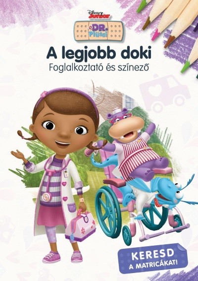 Disney Junior: A legjobb Doki - Foglalkoztató és színező