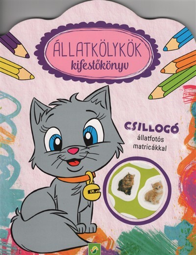 Kifestőkönyv: Állatkölykök - Csillogó állatfotós matricákkal