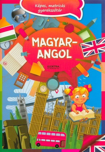 Magyar-angol képes, matricás gyerekszótár