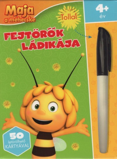 Maja a méhecske: Fejtörők ládikája - 50 letörölhető kártyával