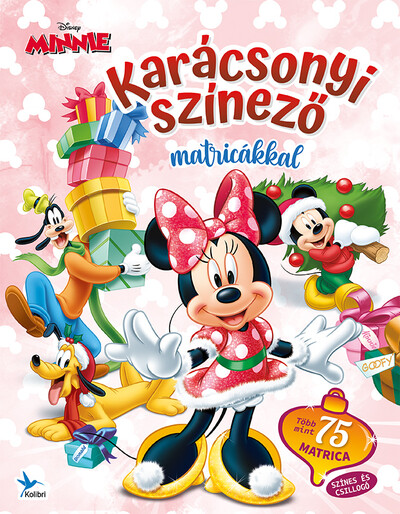 Minnie - Karácsonyi színező matricákkal §K