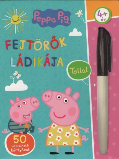 Peppa Malac: Fejtörők ládikája - 50 letörölhető kártyával