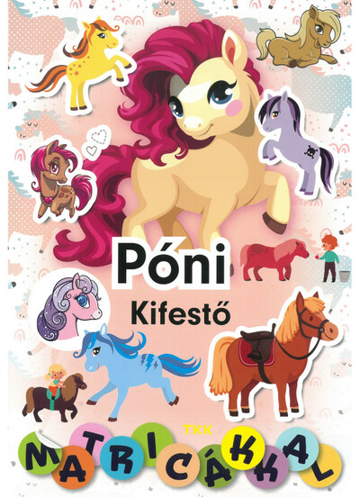 Póni kifestő - Matricákkal