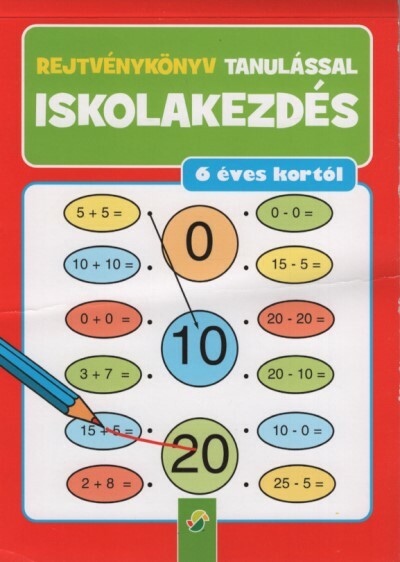 Rejtvénykönyv tanulással - Iskolakezdés 6 éves kortól