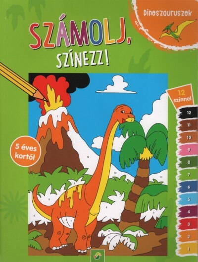 Számolj, színezz! - Dinoszauruszok