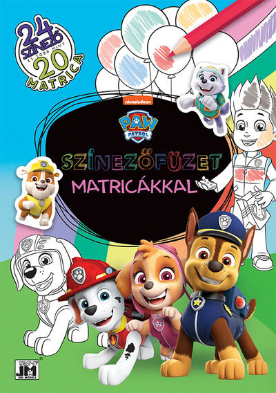 Színezőfüzet matricákkal - Mancs őrjárat
