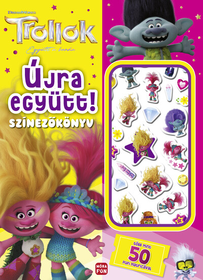 Trollok - Újra együtt! - Színezőkönyv 50 pufi matricával