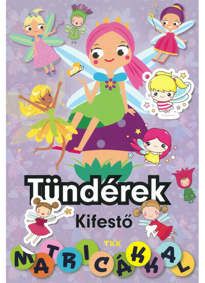 Tündérek kifestő - Matricákkal