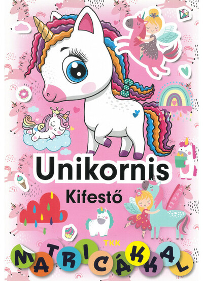 Unikornis kifestő - Matricákkal