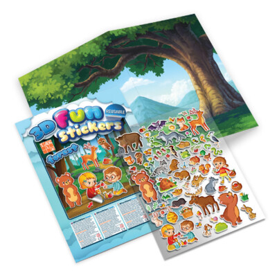 3D Fun Stickers - Forest