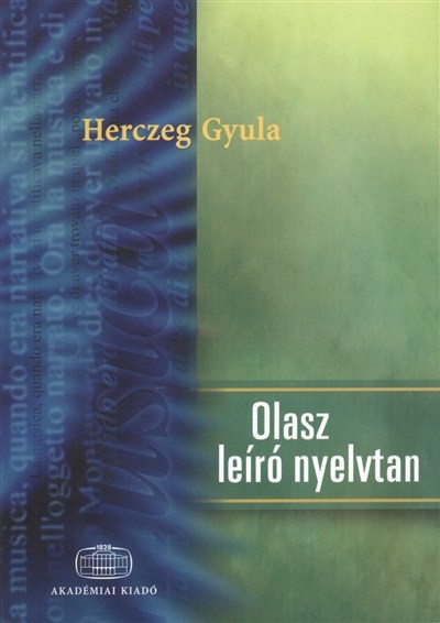 OLASZ LEÍRÓ NYELVTAN