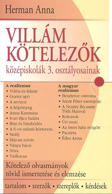 VILLÁM KÖTELEZŐK KÖZÉPISKOLÁK 3. OSZTÁLYOSAINAK