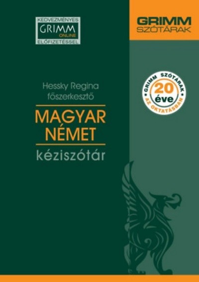 Magyar-német kéziszótár /Kedvezményes Grimm online előfizetéssel