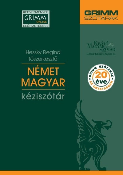 Német-magyar kéziszótár /Kedvezményes Grimm online előfizetéssel