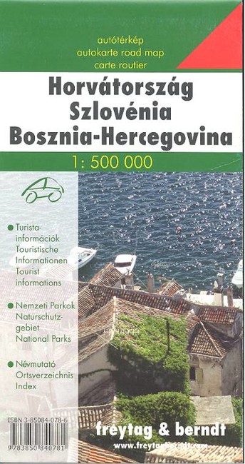 HORVÁTORSZÁG /SZLOVÉNIA TÉRKÉP /1:500000