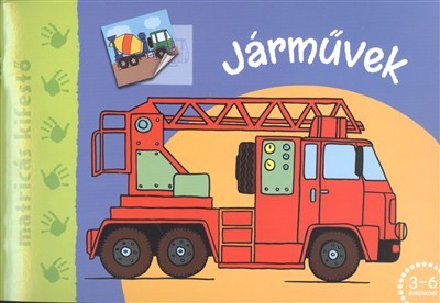 Járművek /Matricás kifestő