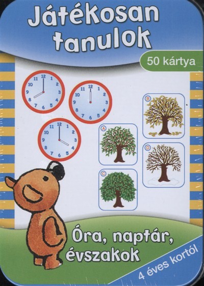 JÁTÉKOSAN TANULOK: ÓRA, NAPTÁR, ÉVSZAKOK /50 KÁRTYA