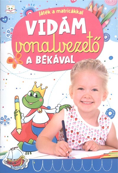 Vidám vonalvezető a békával /Játék a matricákkal