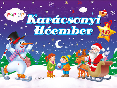 Karácsonyi hóember - 3D könyv §K