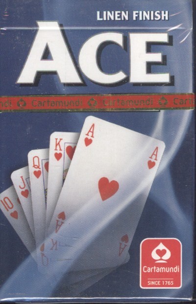 ACE BRIDGE LINEN FINISH KÁRTYA (KÉK-PIROS)