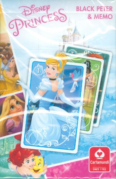  Disney Princess Black Peter & Memo /Kártya 